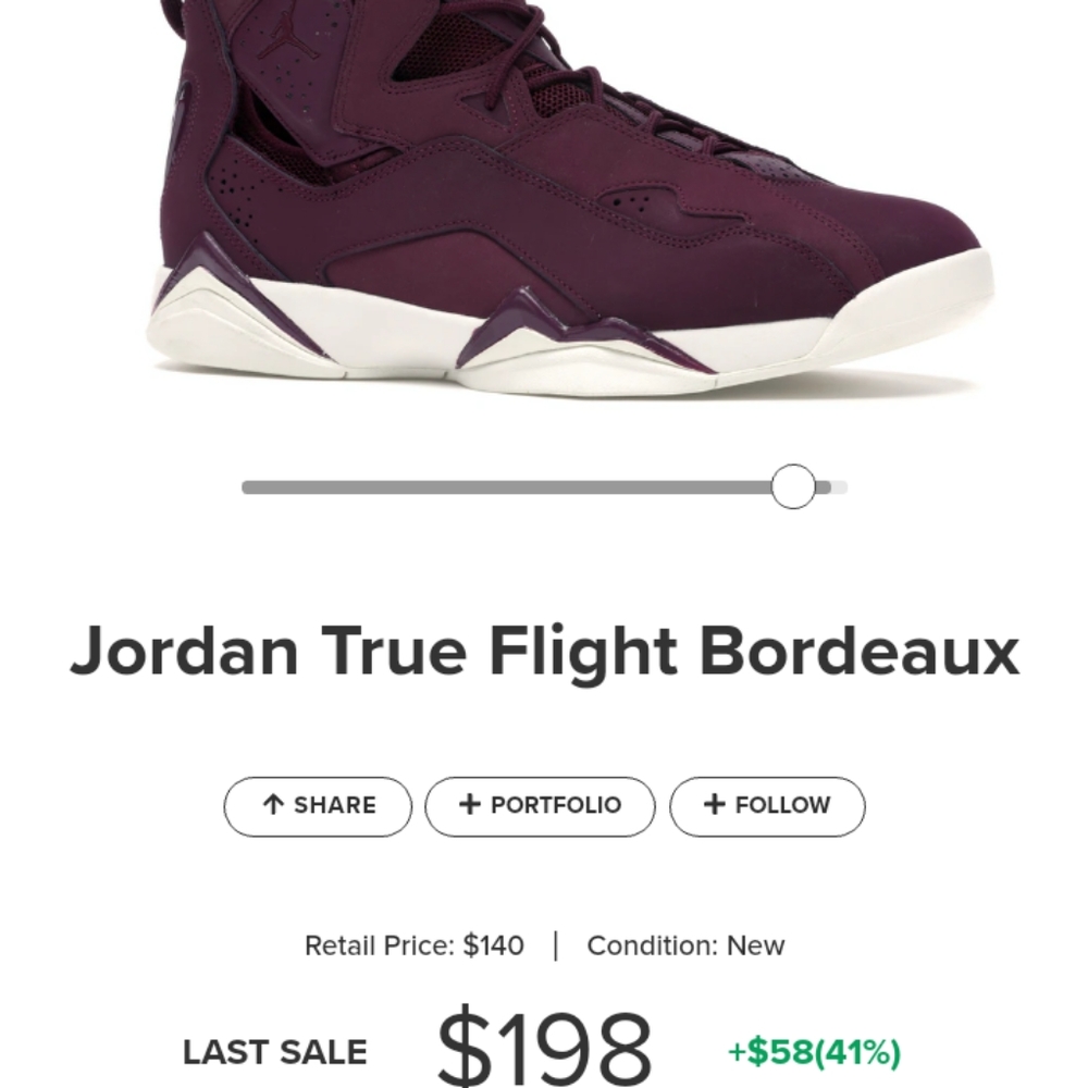 Jordan True Flight Bordeaux